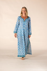 New Jugnu Kaftan Hand Block Printed In Pure Cotton SS2025 Only Size M-12