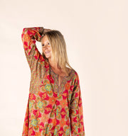 New Jugnu Kaftan Hand Block Printed In Pure Cotton SS2025 Only Size M-12