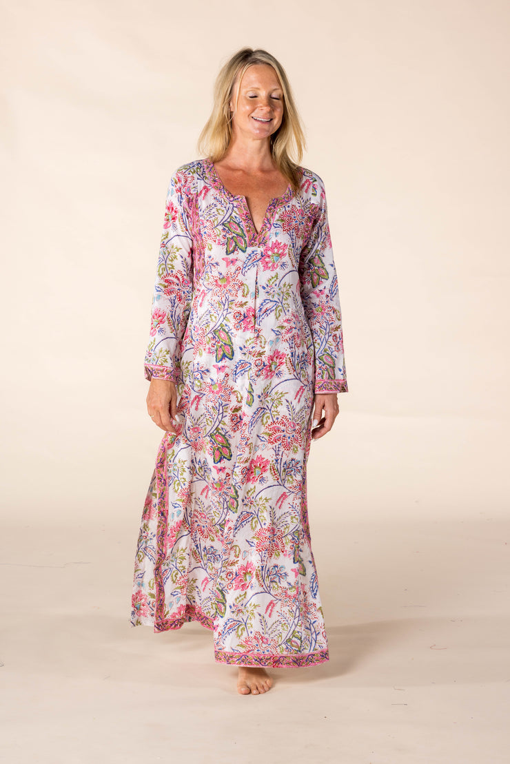 New Jugnu Kaftan Hand Block Printed In Pure Cotton SS2025 Only Size M-12