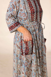 New Prem Pocket  Dress Hand Block Printed in Pure Cotton SS2025