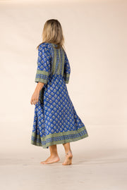 New Prem Pocket  Dress Hand Block Printed in Pure Cotton SS2025