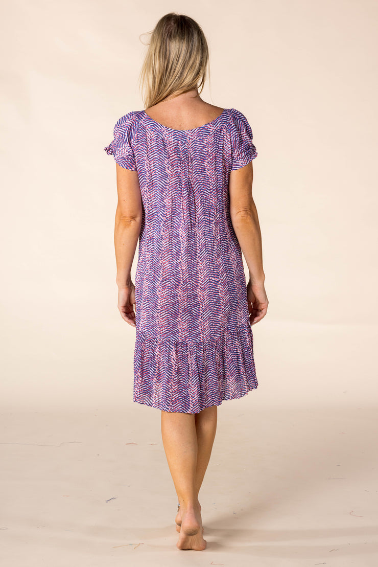New Maya Pocket Dress Hand Block Printed In Pure Cotton SS2025 Only Size M=12