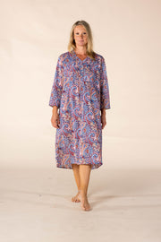 New Millie Dress Hand Block Printed In Pure Cotton - SS2025 Only Size M Left!
