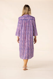 New Millie Dress Hand Block Printed In Pure Cotton - SS2025 Only Size M Left!