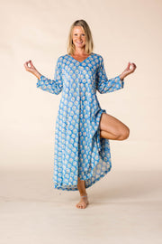 New Priya Dress Hand Block Printed In Pure Cotton SS2025