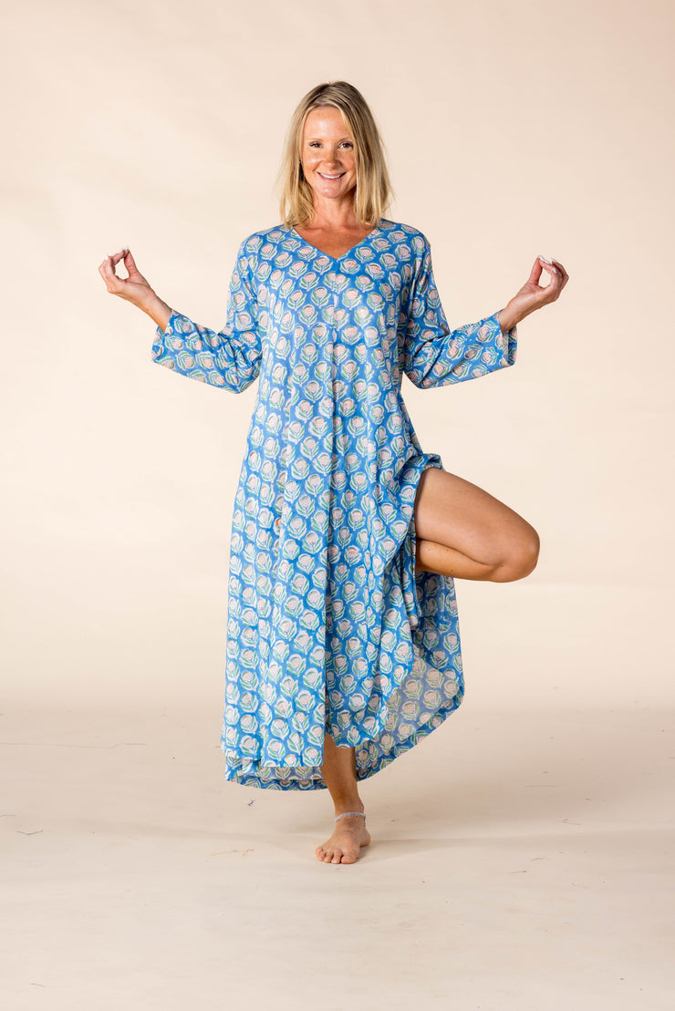 New Priya Dress Hand Block Printed In Pure Cotton SS2025