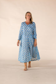New Priya Dress Hand Block Printed In Pure Cotton SS2025