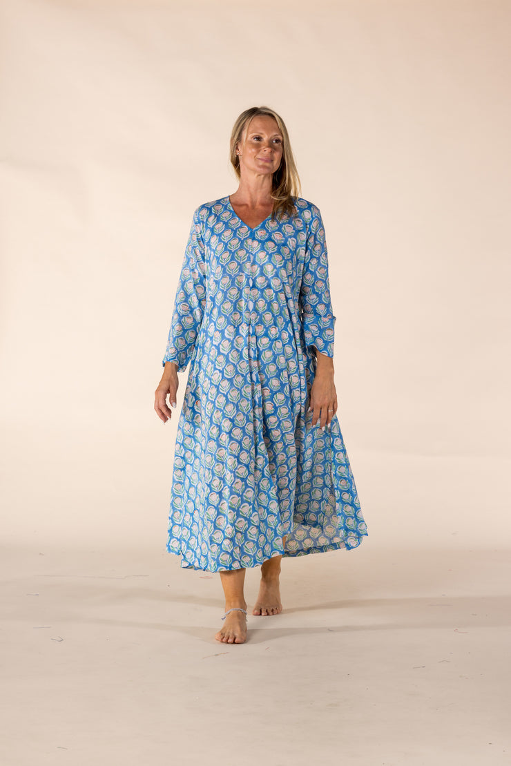 New Priya Dress Hand Block Printed In Pure Cotton SS2025