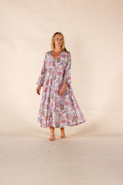 New Priya Dress Hand Block Printed In Pure Cotton SS2025