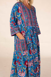 New Prem Pocket  Dress Hand Block Printed in Pure Cotton SS2025