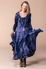 New Dewani Dress Shibori Hand Tie-Dyed Cotton Jersey AW2023