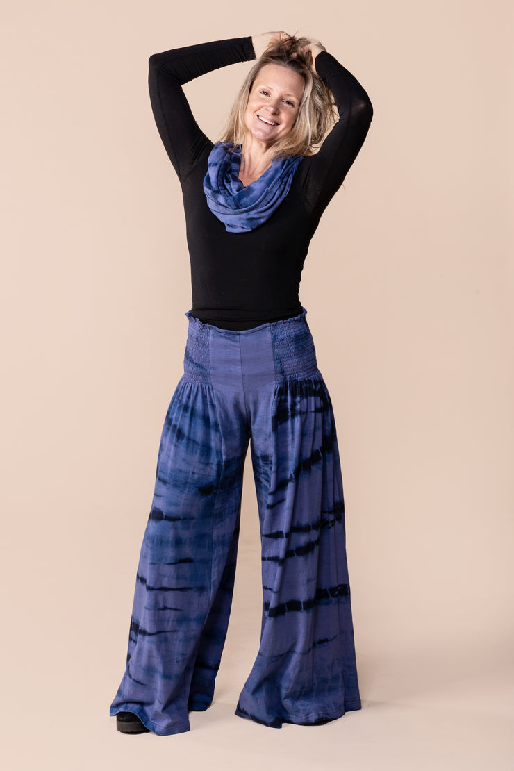 New Kajol Pants Hand Tie-Dyed Cotton Jersey