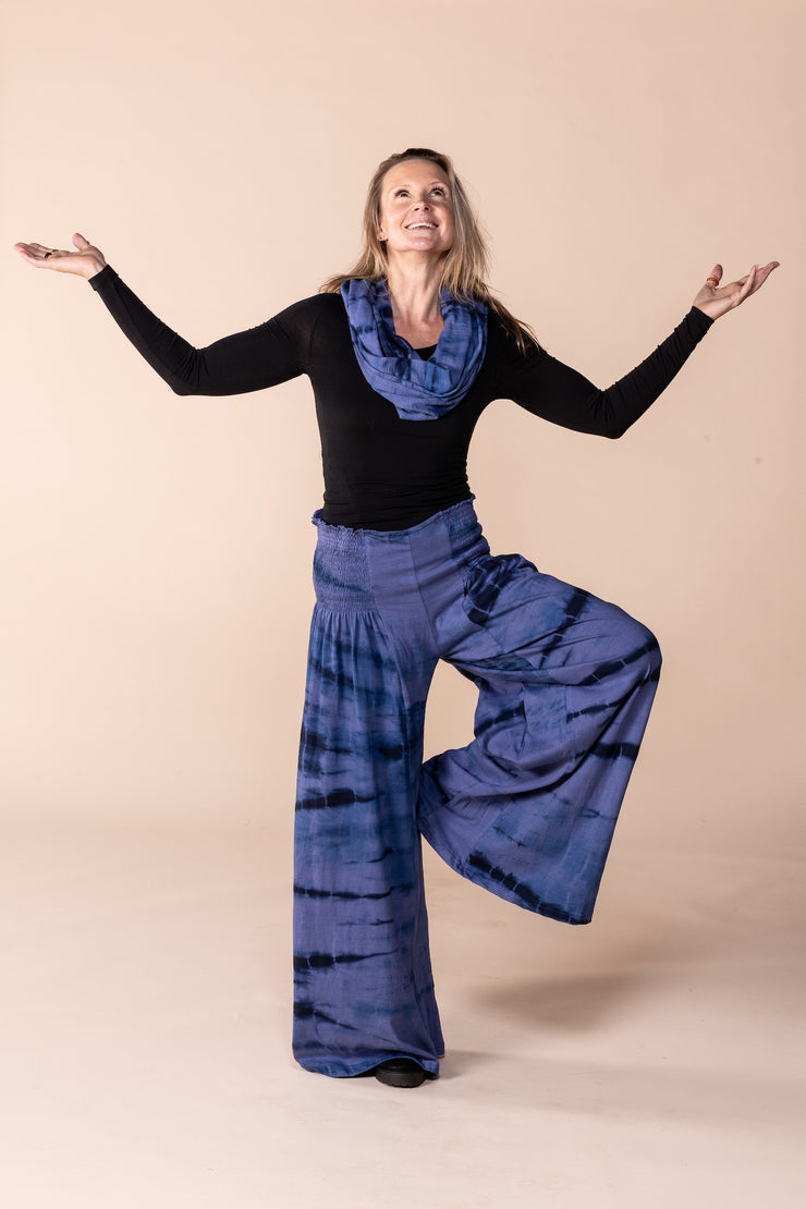 New Kajol Pants Hand Tie-Dyed Cotton Jersey
