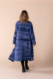 Nellore Jacket Hand Dyed Shibori in Cotton Jersey - AW 2023