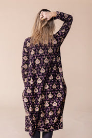 New Farah Dress Hand Block Printed Jersey  - AW 2023