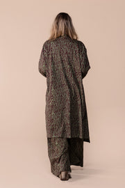 Nellore Jacket Hand Dyed Shibori in Cotton Jersey - AW 2023