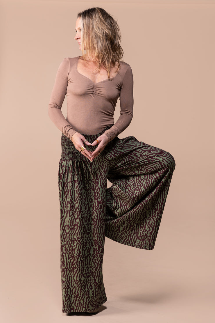 New Kajol Pants Hand Tie-Dyed Cotton Jersey