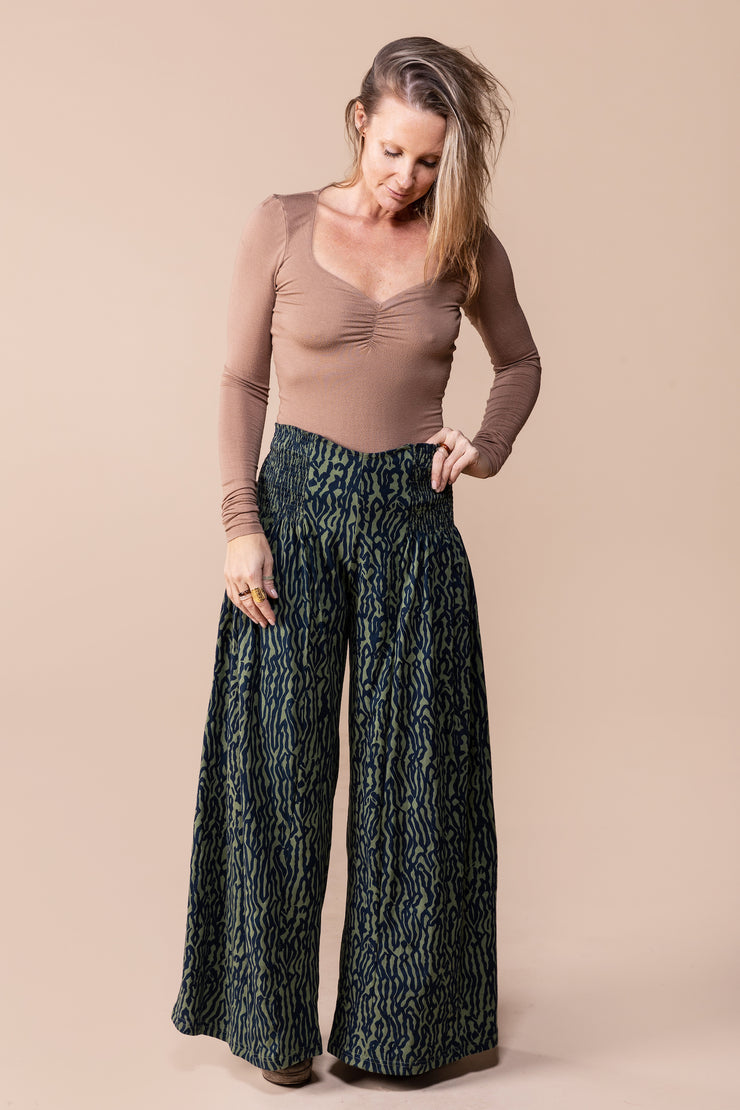 New Kajol Pants Hand Tie-Dyed Cotton Jersey