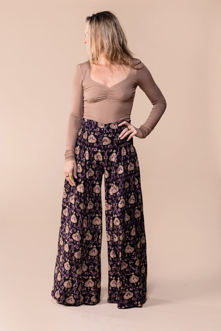 New Kajol Pants Hand Tie-Dyed Cotton Jersey