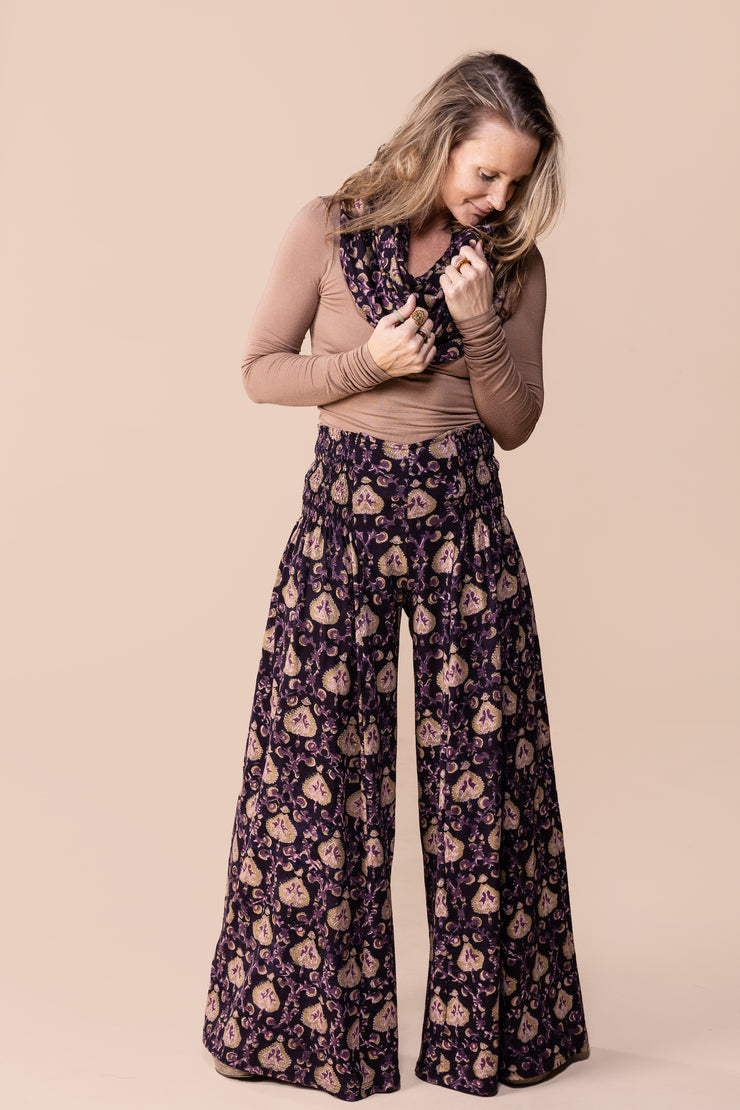 New Kajol Pants Hand Tie-Dyed Cotton Jersey
