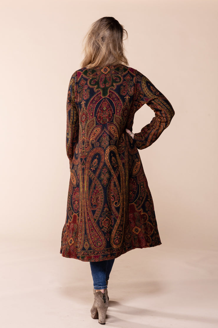 New Nargis Jacket in Pure Jacquard Woven Wool-  AW2023