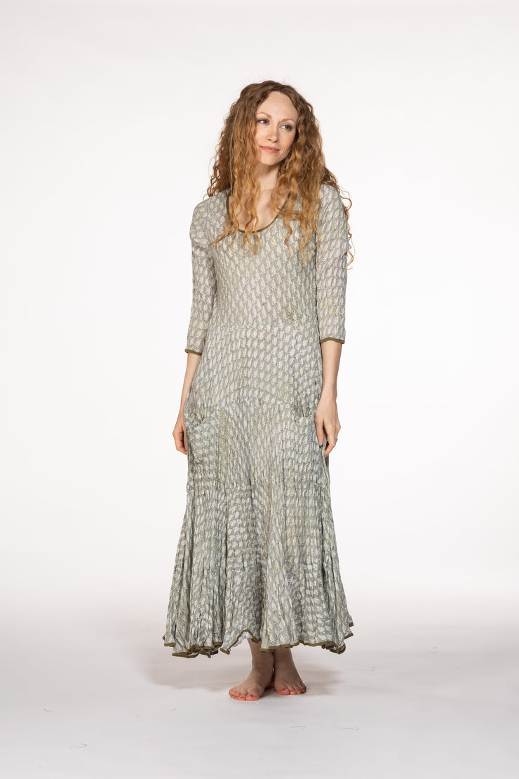 Ruby Sun Dress Hand Block Printed Pure Cotton