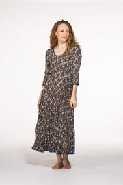 Ruby Sun Dress Hand Block Printed Pure Cotton