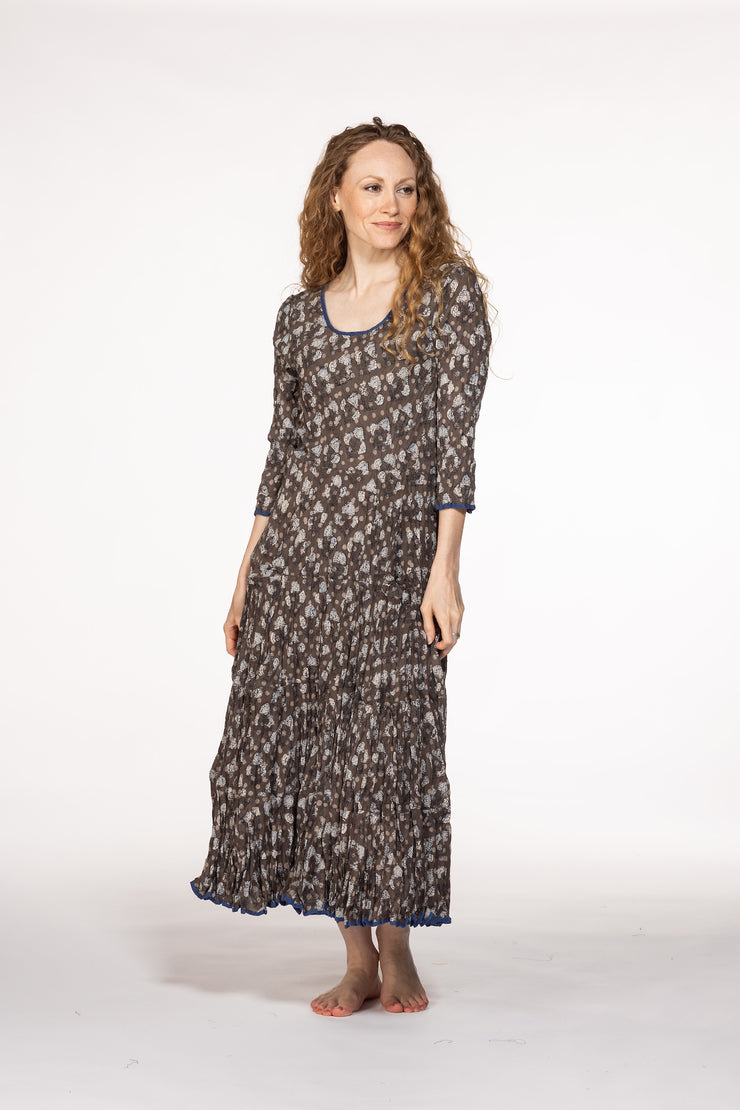 Ruby Sun Dress Hand Block Printed Pure Cotton