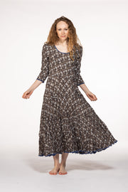 Ruby Sun Dress Hand Block Printed Pure Cotton