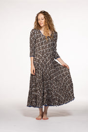 Ruby Sun Dress Hand Block Printed Pure Cotton