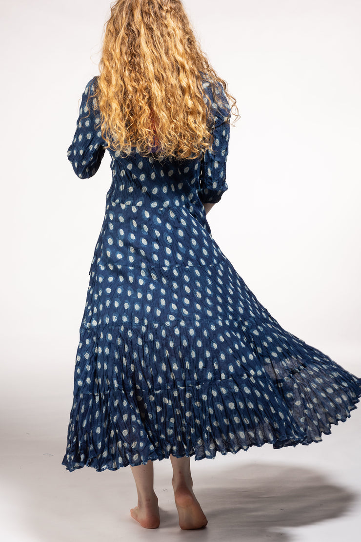 Ruby Sun Dress Hand Block Printed Pure Cotton