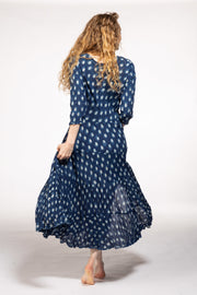 Ruby Sun Dress Hand Block Printed Pure Cotton