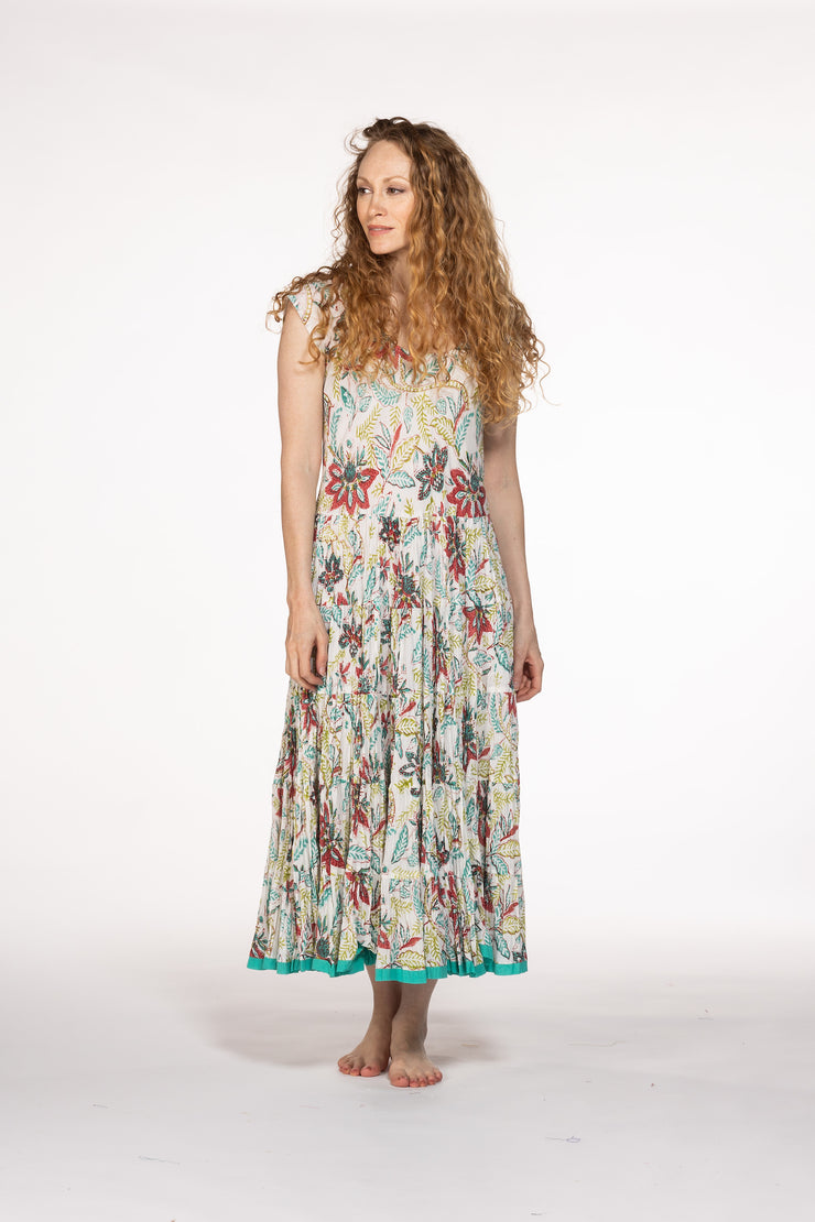 New Amber Dress Hand Block Printed Pure Cotton SS24