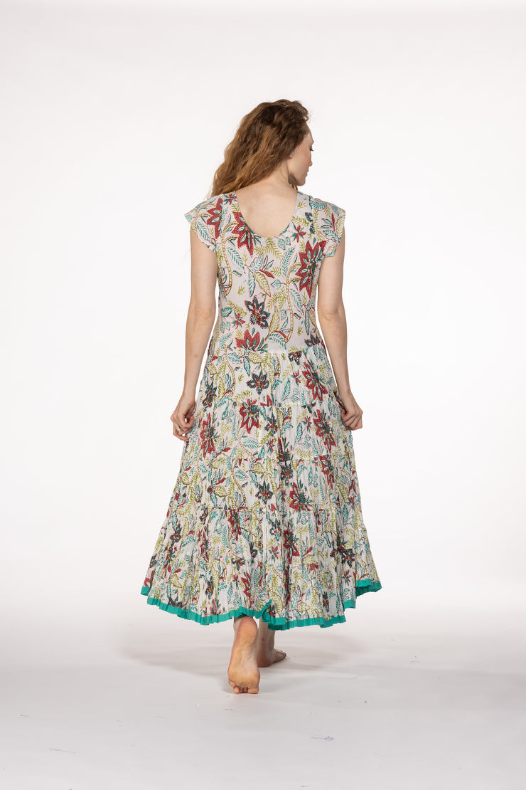 Amber Dress Hand Block Printed Pure Cotton SS24