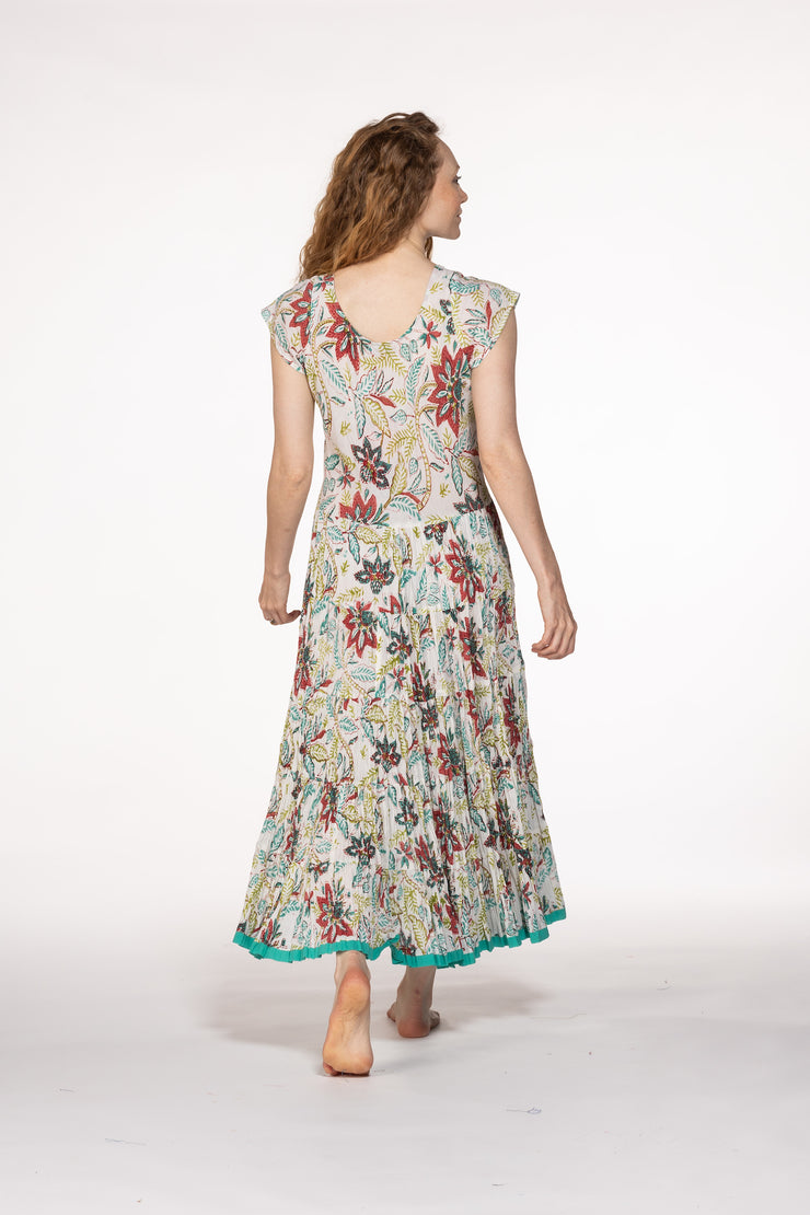 Amber Dress Hand Block Printed Pure Cotton SS24