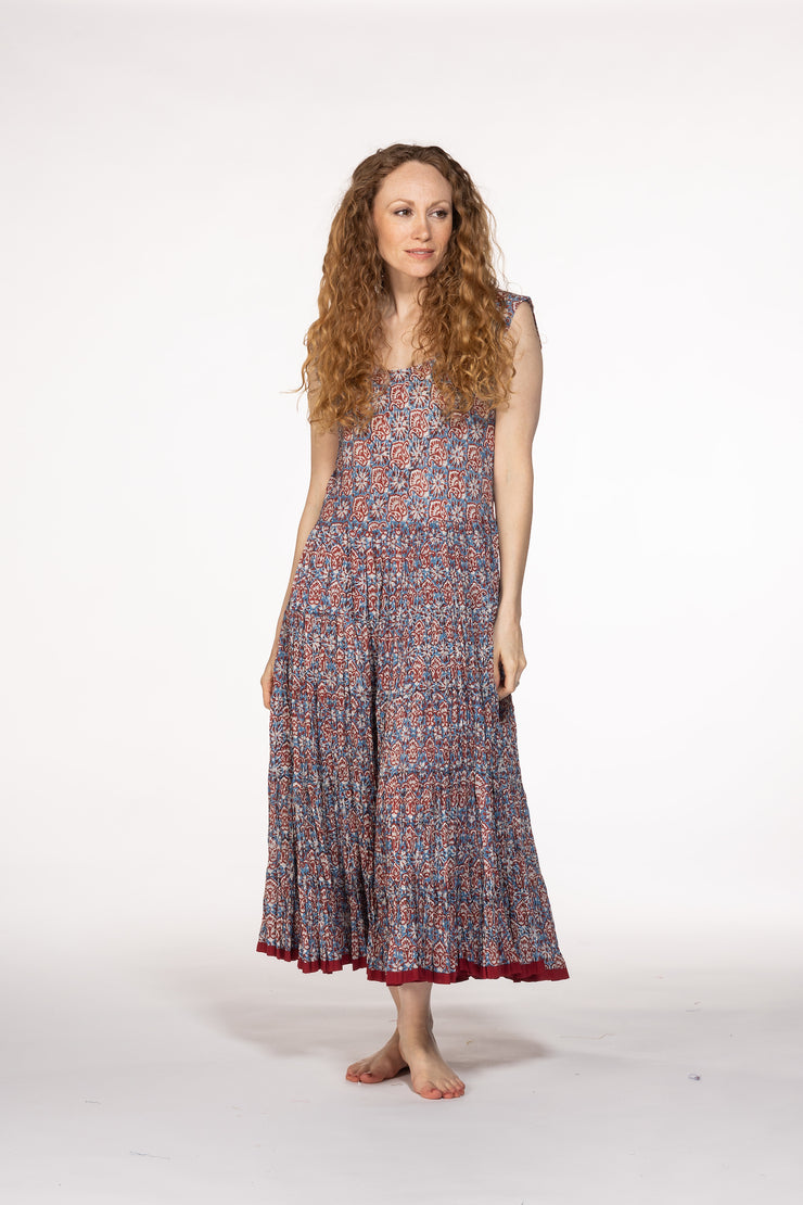 Amber Dress Hand Block Printed Pure Cotton SS24