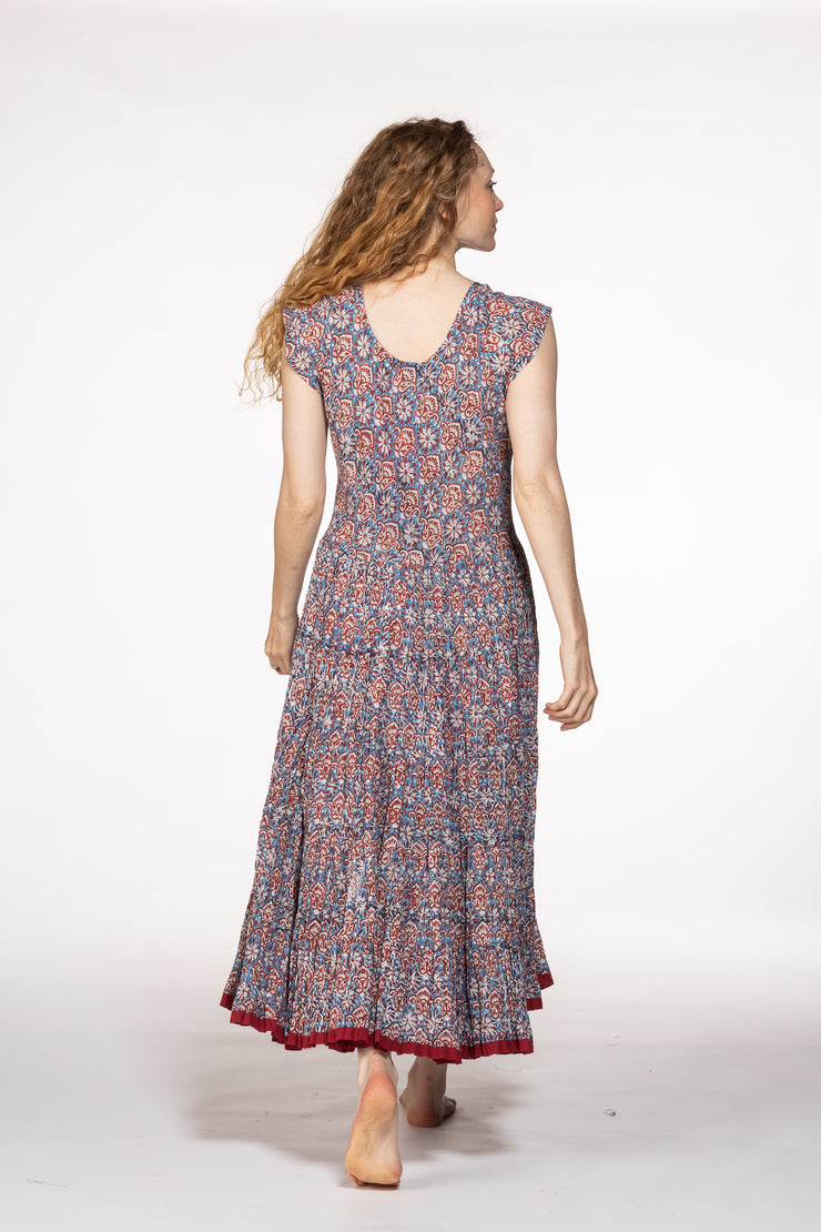 New Amber Dress Hand Block Printed Pure Cotton SS24