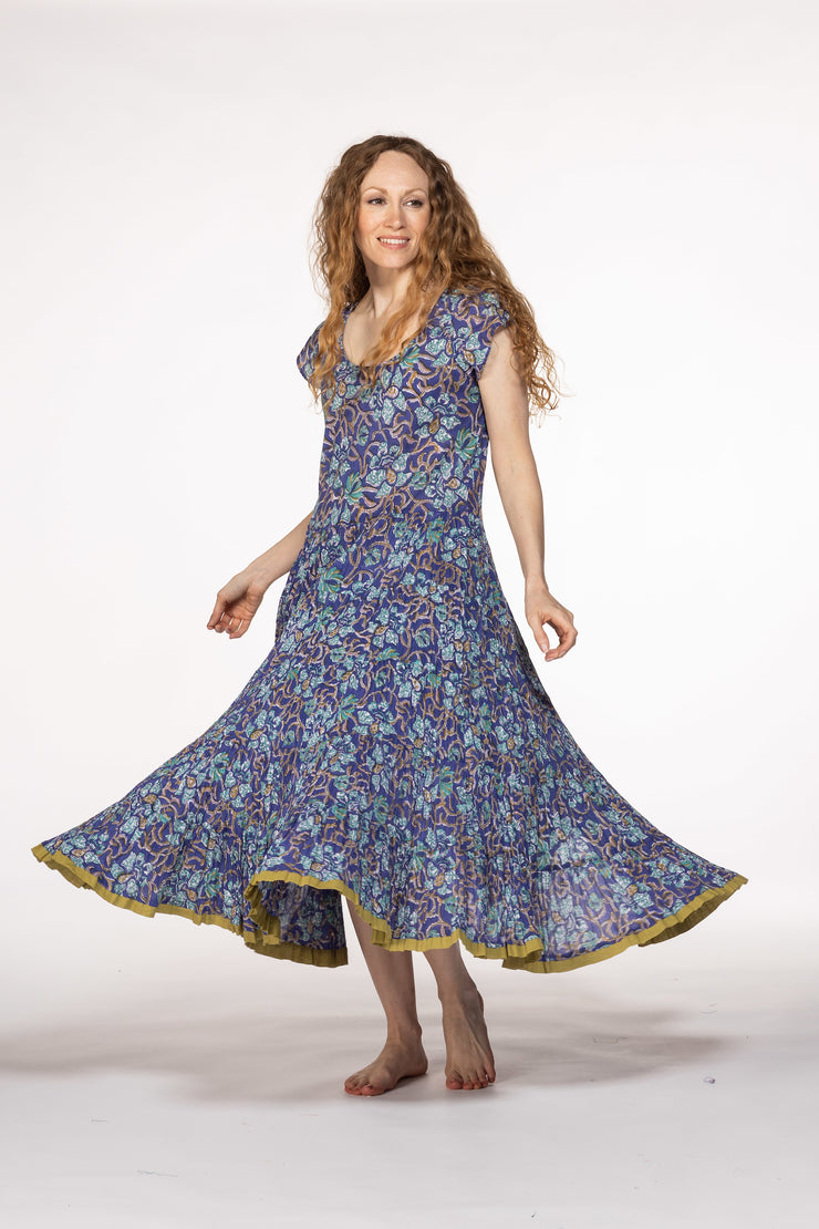 Amber Dress Hand Block Printed Pure Cotton SS24