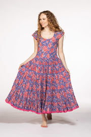 Amber Dress Hand Block Printed Pure Cotton SS24