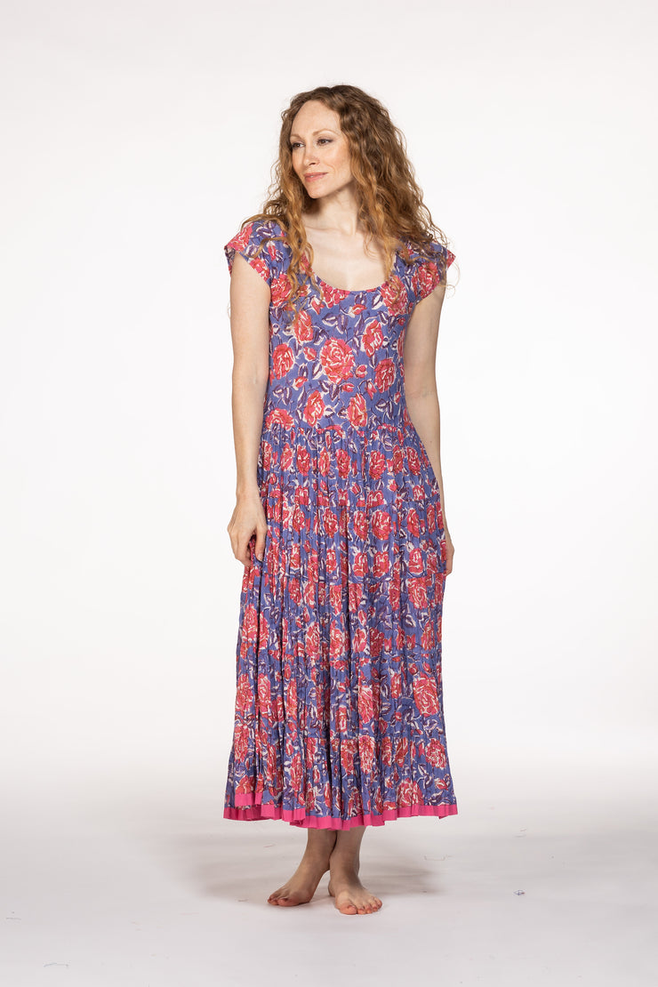 Amber Dress Hand Block Printed Pure Cotton SS24