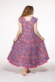 Amber Dress Hand Block Printed Pure Cotton SS24