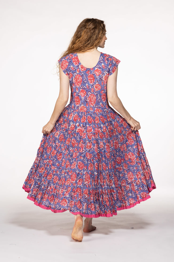 Amber Dress Hand Block Printed Pure Cotton SS24