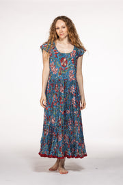 Amber Dress Hand Block Printed Pure Cotton SS24
