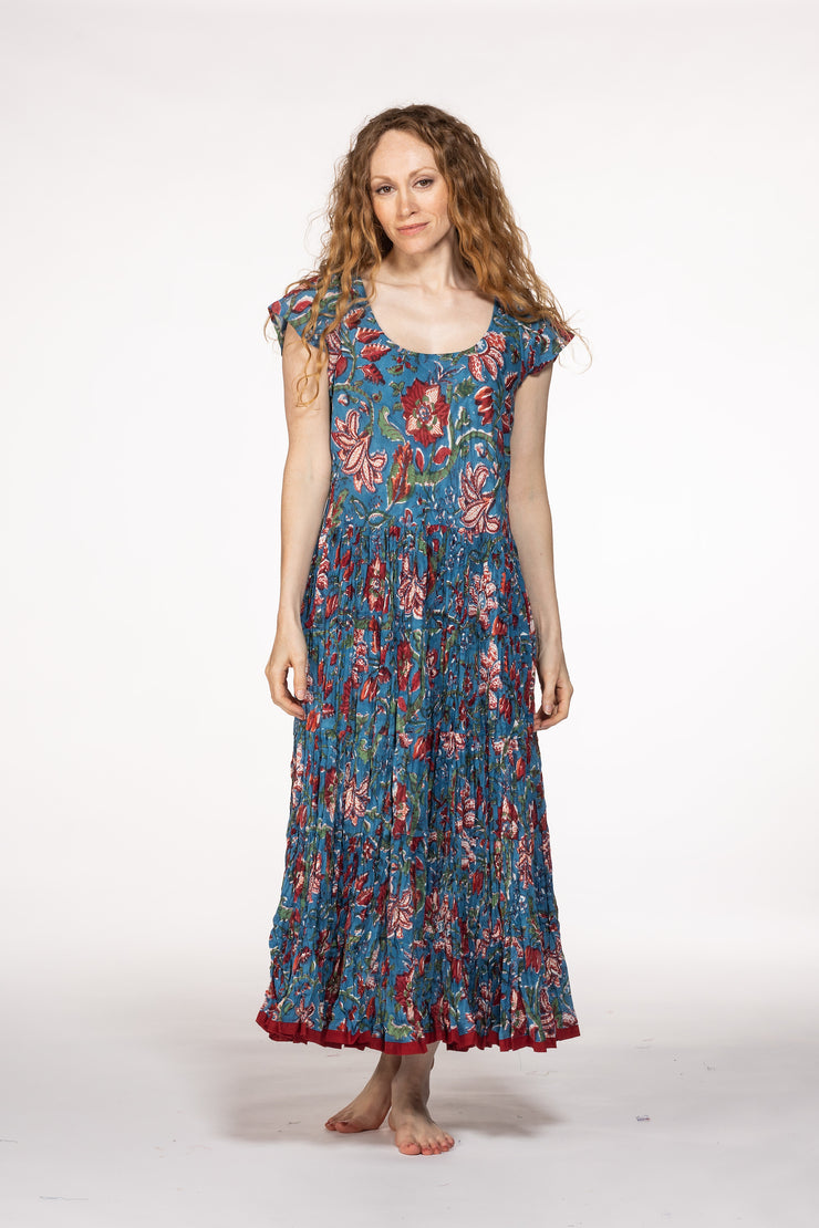 Amber Dress Hand Block Printed Pure Cotton SS24