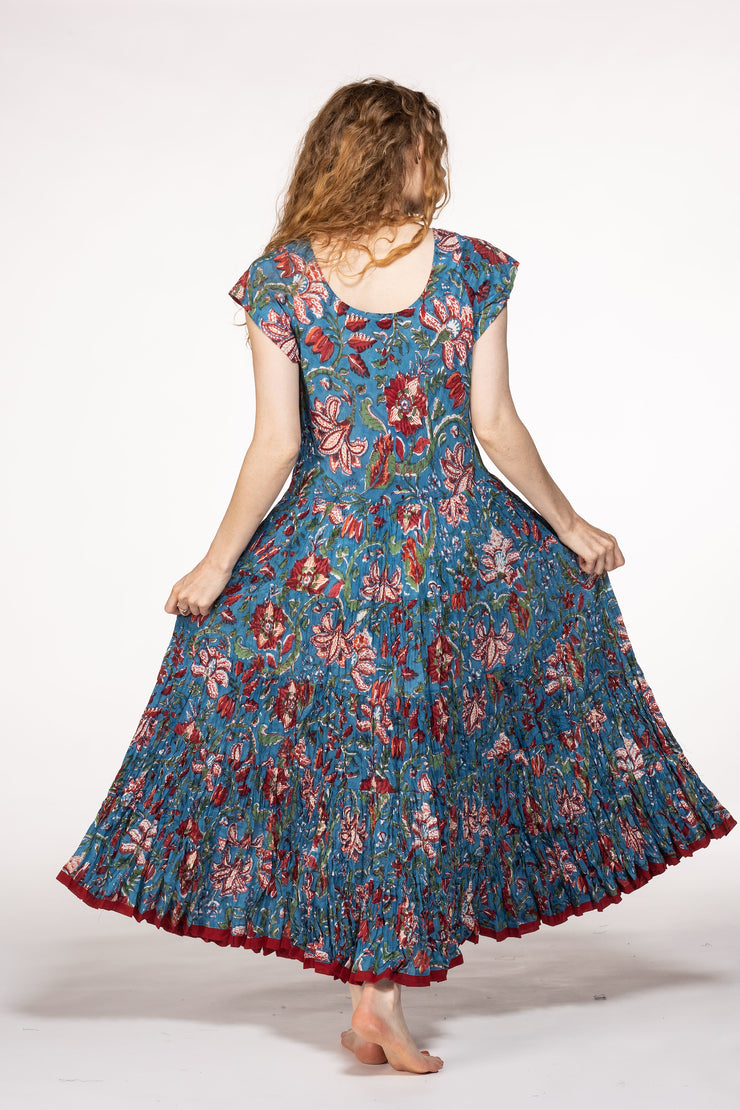 Amber Dress Hand Block Printed Pure Cotton SS24