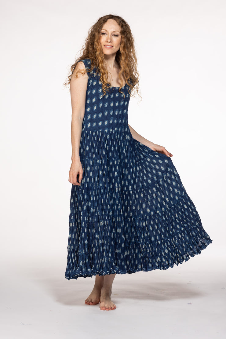 Amber Dress Hand Block Printed Pure Cotton SS24
