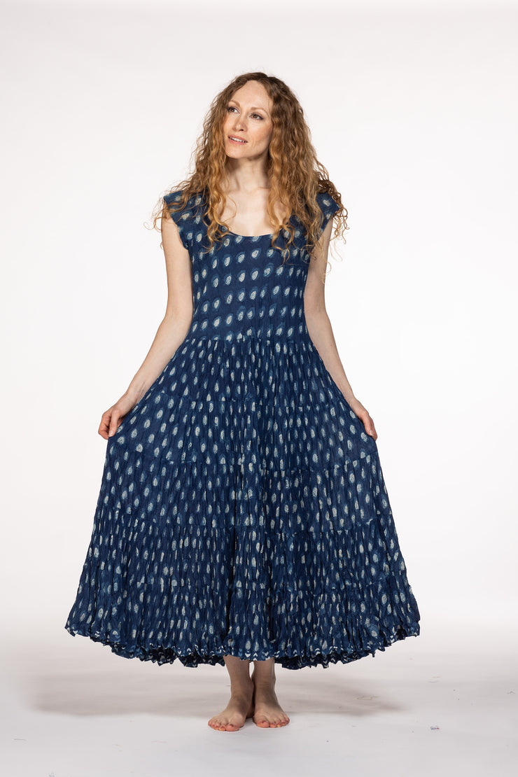 Amber Dress Hand Block Printed Pure Cotton SS24