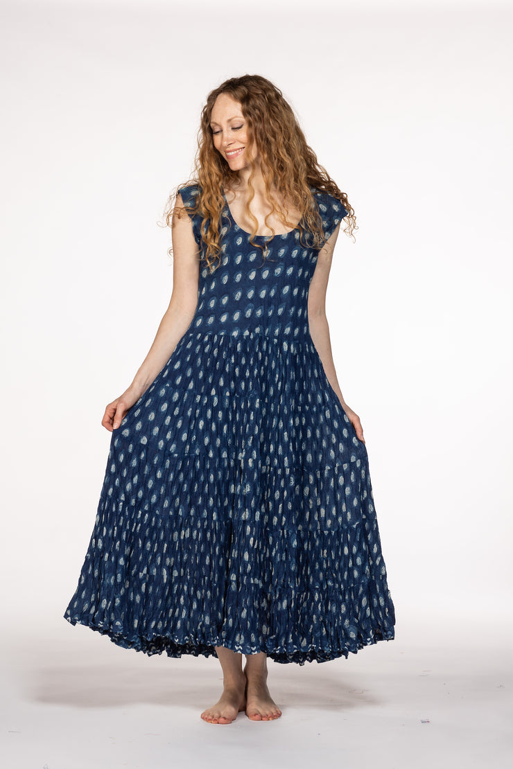 Amber Dress Hand Block Printed Pure Cotton SS24
