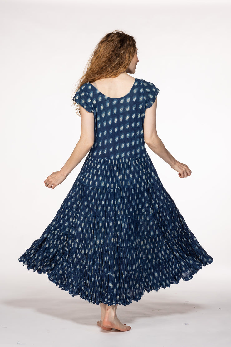 Amber Dress Hand Block Printed Pure Cotton SS24