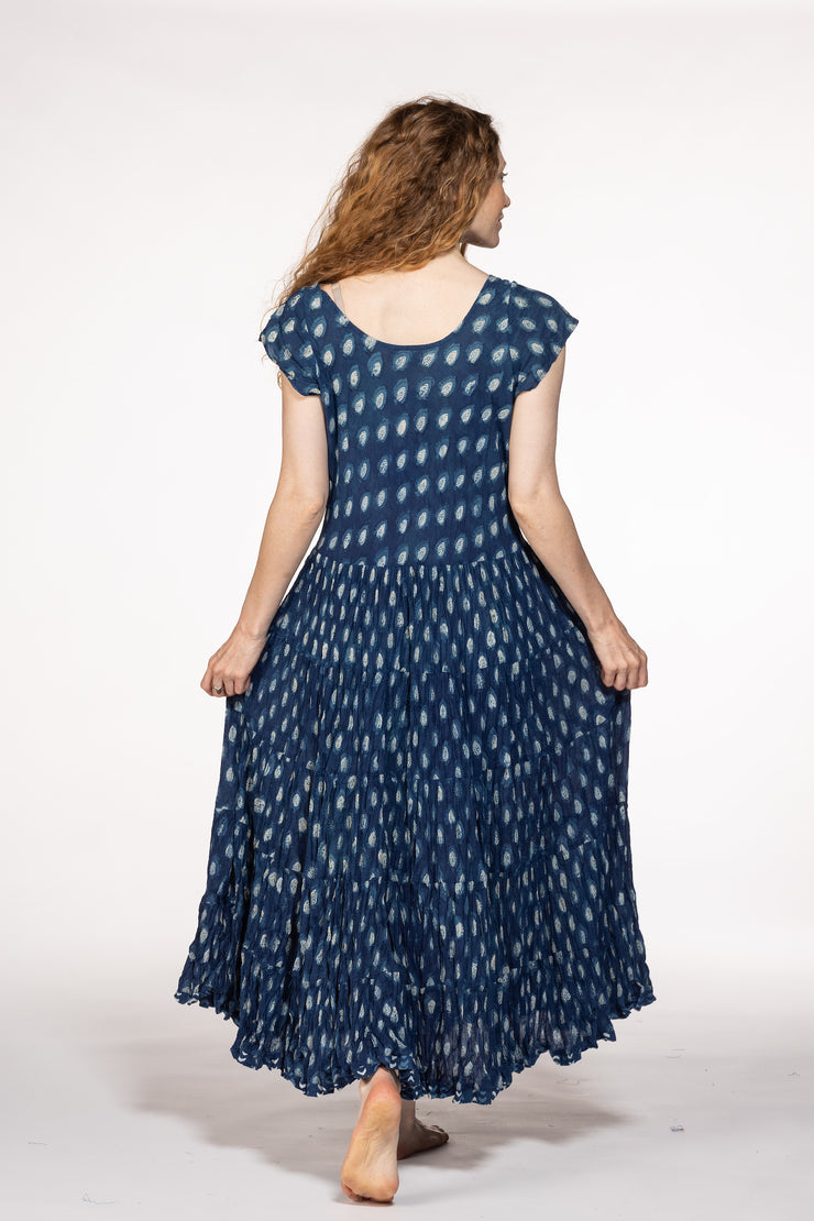 Amber Dress Hand Block Printed Pure Cotton SS24